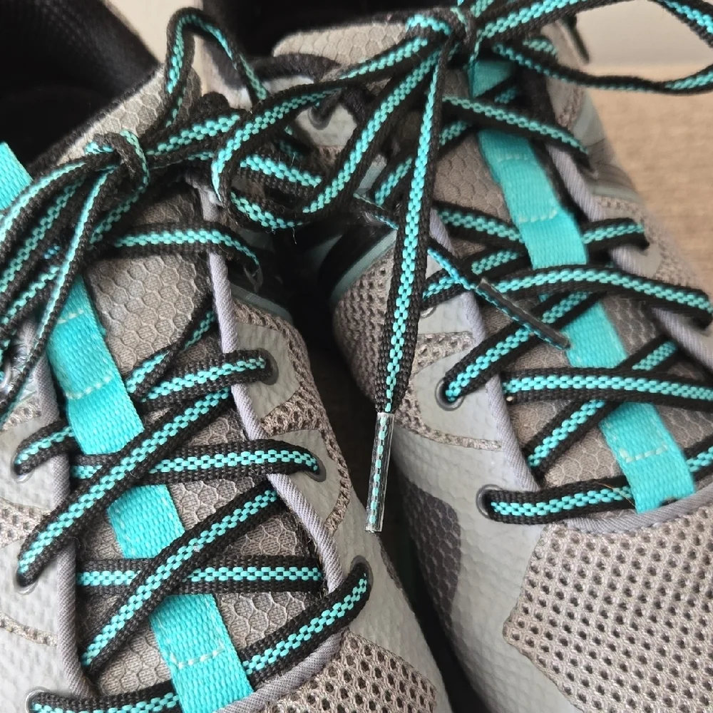 Merrell MQM Flex Women's Size 10 Gray/Teal Hiking Outdoor Athletic Lace-up Shoes